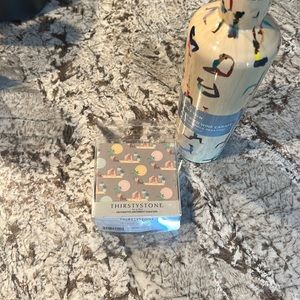 Thirsty Stone coaster set and matching insulated wine Carafe